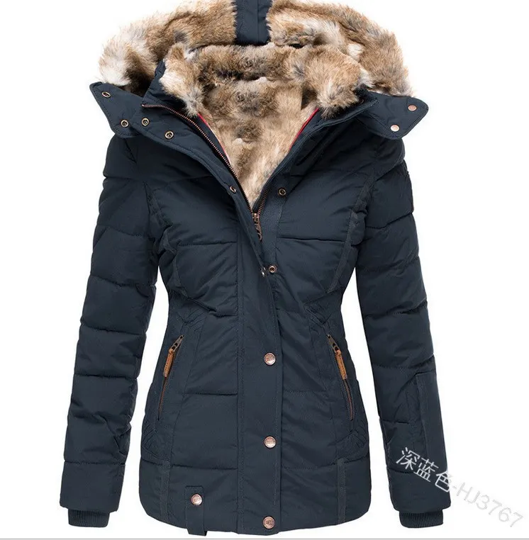 Uveng Uveng Casual Warm Collar Zip Button Open Shirt Design Long Sleeves Of Individual Cotton Coat Hooded Top