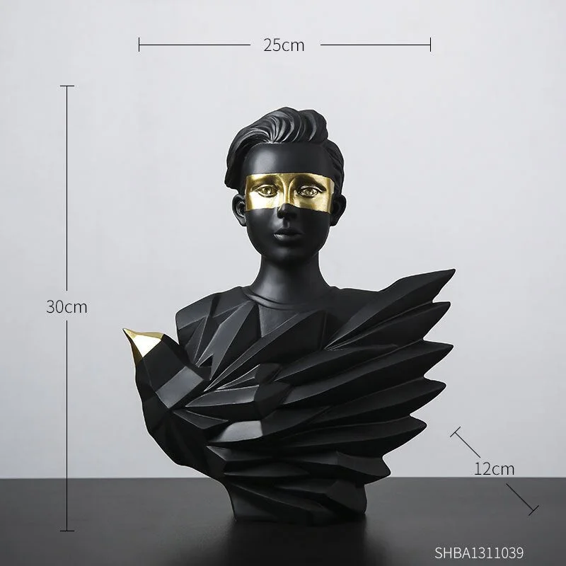 Abstract Sculpture Human Model Home Decoration Accessories Modern Living Room Decor Resin Statue Office Decorations Gifts