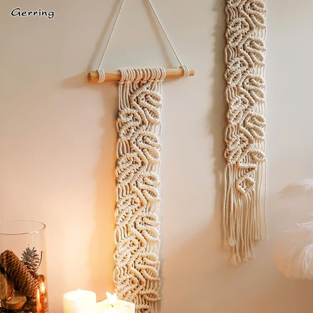 Nigikala Nordic Bohemian Macrame Wall Hanging Cute Room Decor Christmas Gifts Tapestry Vintage Ornament Livingroom Decoration