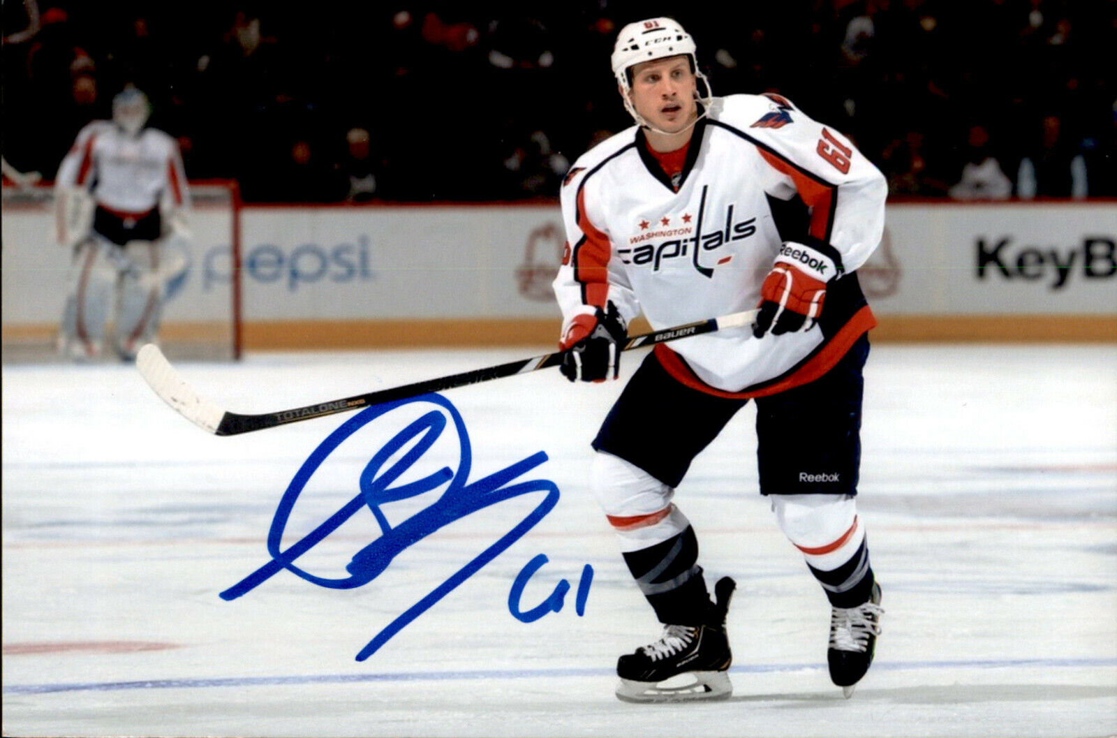 Steve Oleksy SIGNED 4x6 Photo Poster painting WASHINGTON CAPITALS