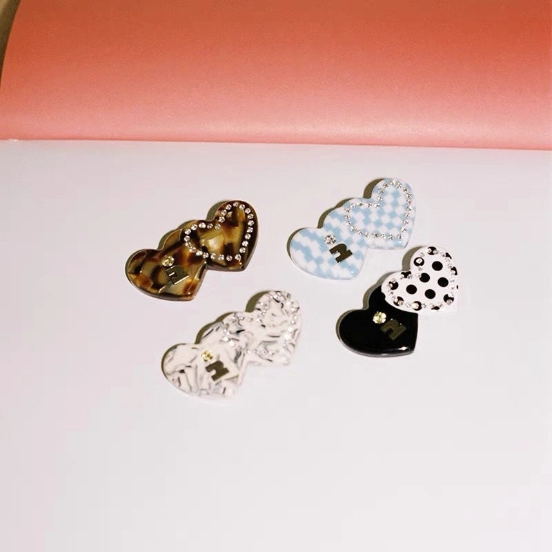 Vintage Style Classic Style Women’s Heart Shape Arylic Hair Clip