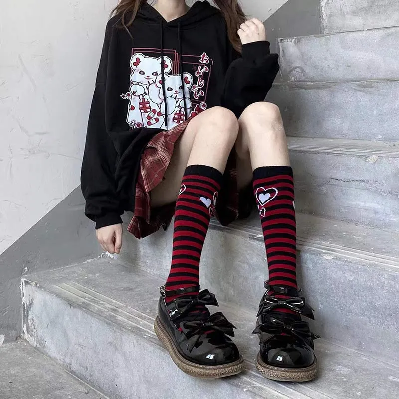 Cartoon Print Casual Hoodie