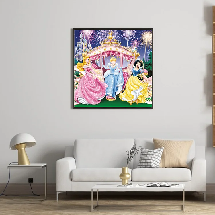 Disney Princess - Full Round - Diamond Painting (30*40cm)