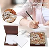 Wooden DIY Horse Diamond Painting Kit Note Box with 160 Papers for Office Desk