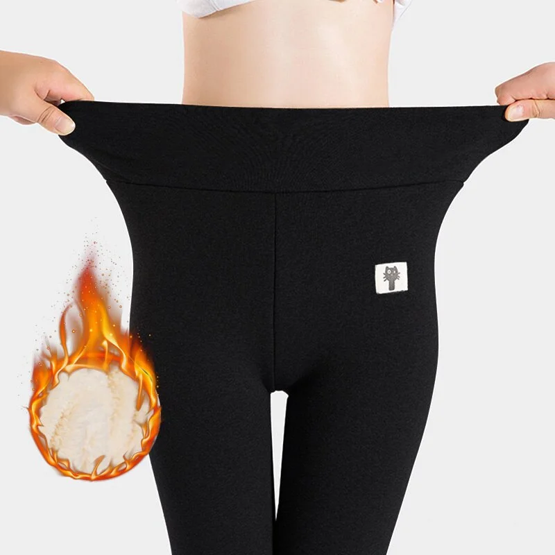 Winter leggings Women Plus Velvet High Waist Warm Legging Pants Femme Slim Pencil Black Thick Legging