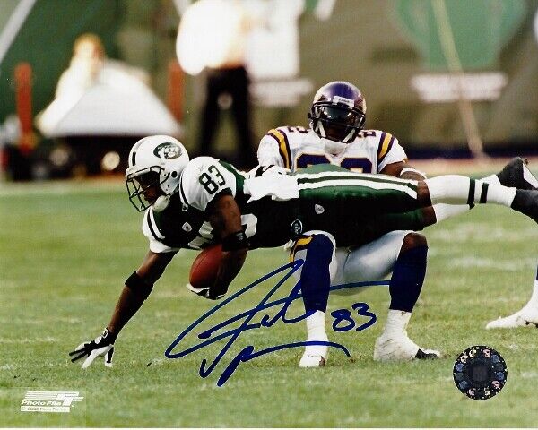 Santana Moss Signed - Autographed New York Jets 8x10 inch Photo Poster painting with Certificate