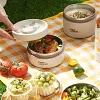 Bo&icirc;te &agrave; Lunch &Eacute;tanche Avec Isolation Thermique En Acier Inoxydable