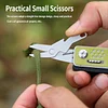 Multifunctional folding outdoor camping scissors screw set keychain Swiss Army knife
