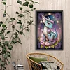 (40*60cm)Flower and Dragon - Full Round Drill Diamond Painting