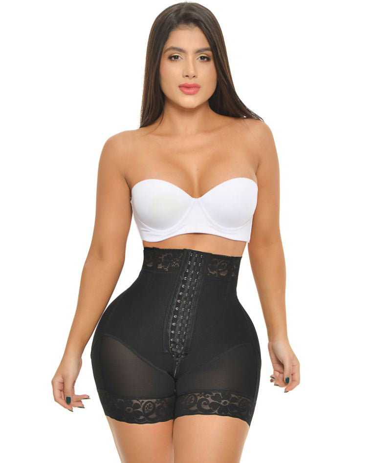 High Waist Push Up Shorts With 3 Rows Of Bootylicious Enhancement Snaps