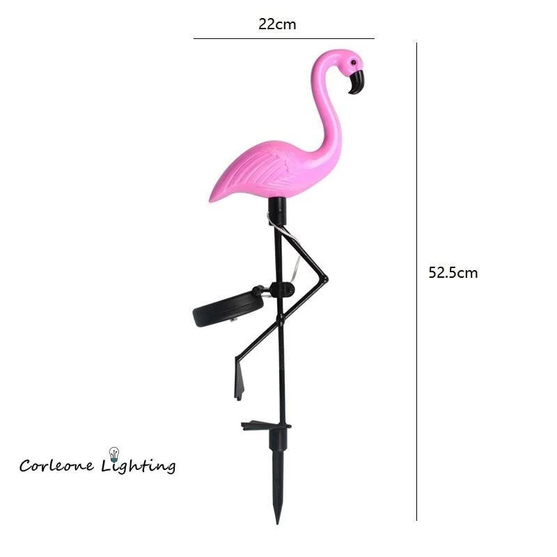 LED Bird Lamp Flamingo Solar Power Ligh