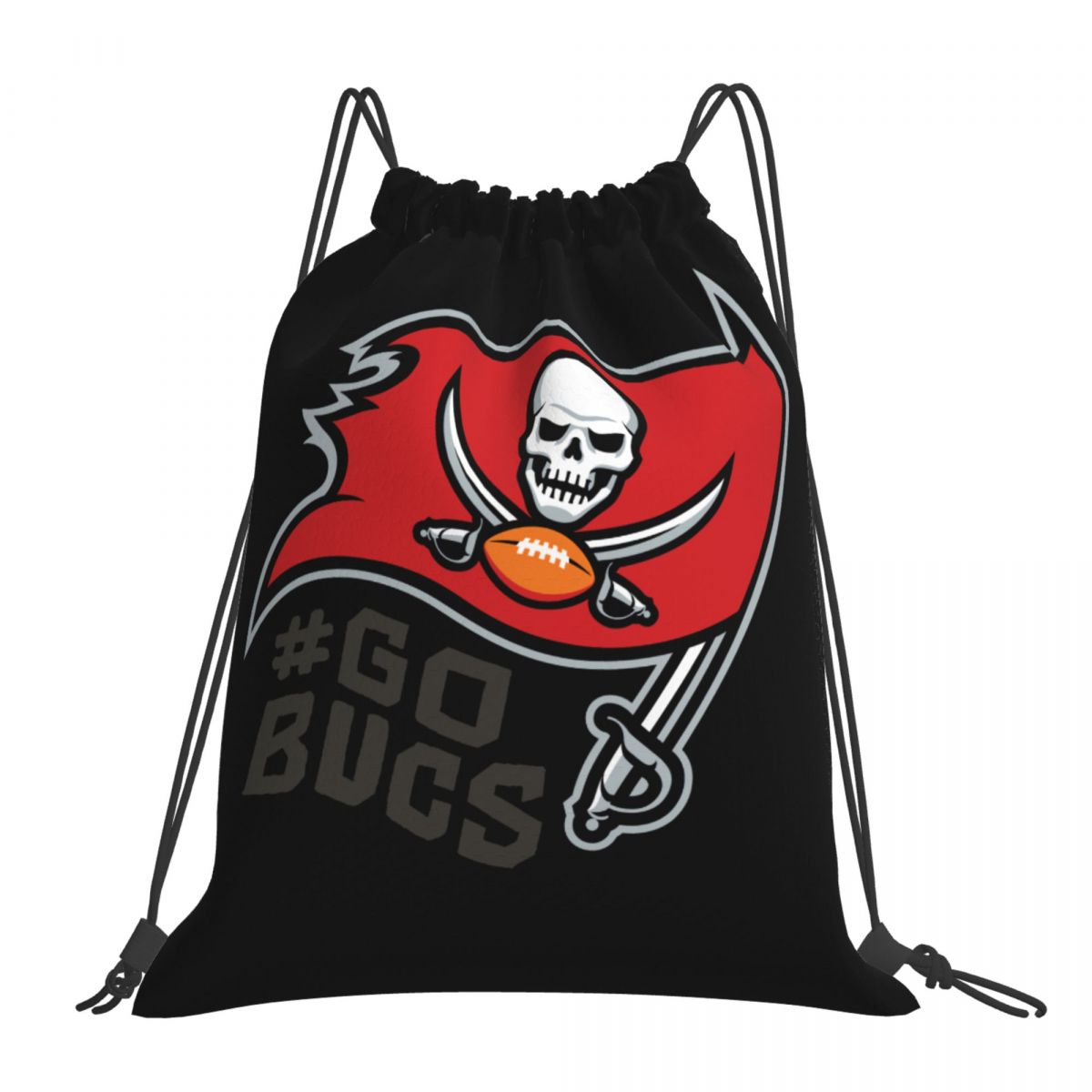 Tampa Bay Buccaneers Go Bucs Drawstring Bags for School Gym