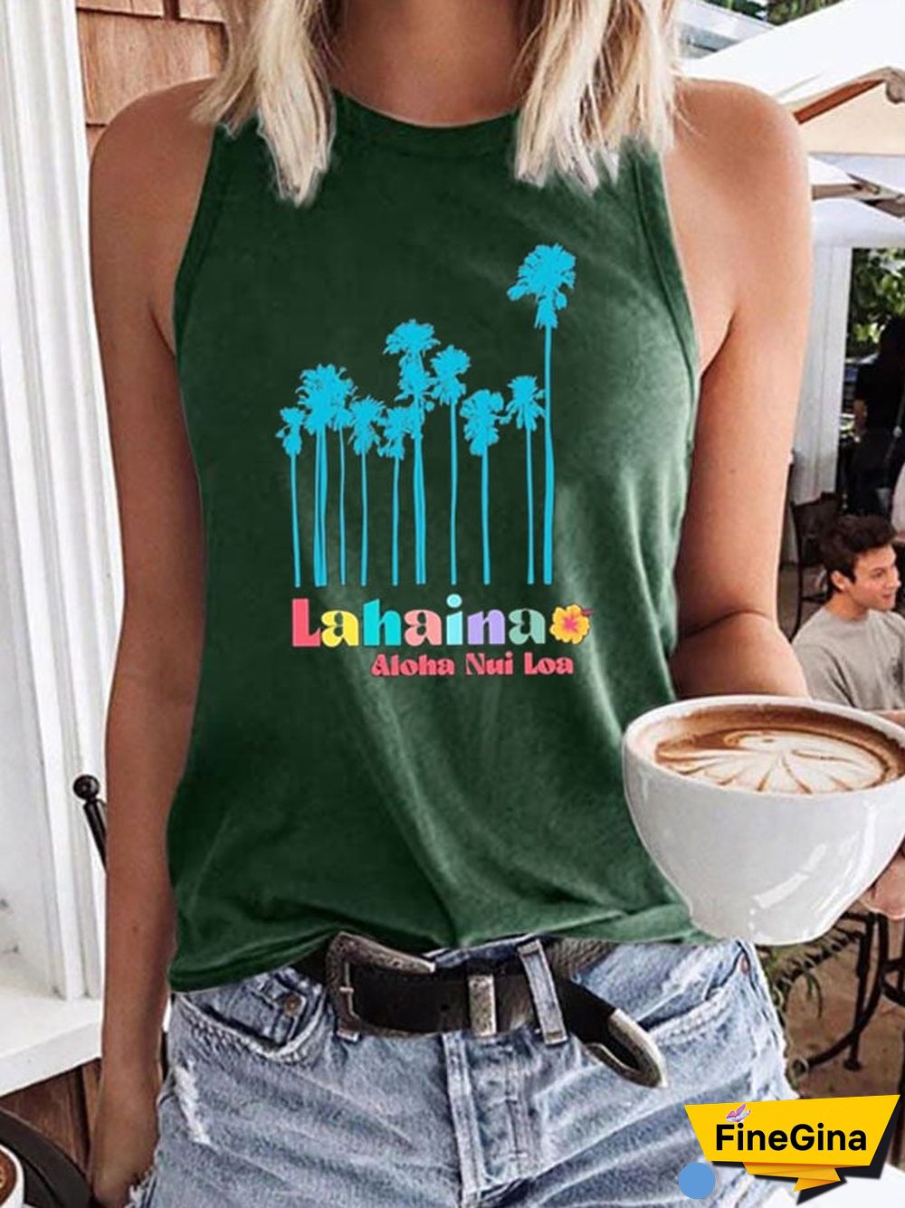 Women's Lahaina Hawaii Maui Support Tank Top