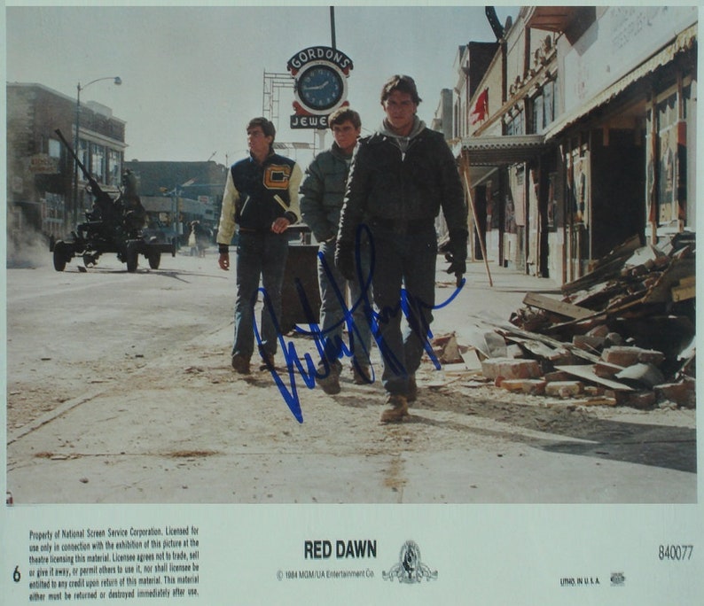 PATRICK SWAYZE SIGNED Autographed Photo Poster painting Red Dawn Road house Ghost Dirty Dancing North And South wcoa