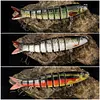 3Pcs Sinking Wobblers Fishing Lures Multi-Section Hard Bait for Pike Bass Trout