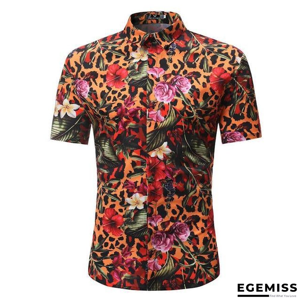 Men Fashion Style Short Sleeve Hawaiian Shirt | EGEMISS