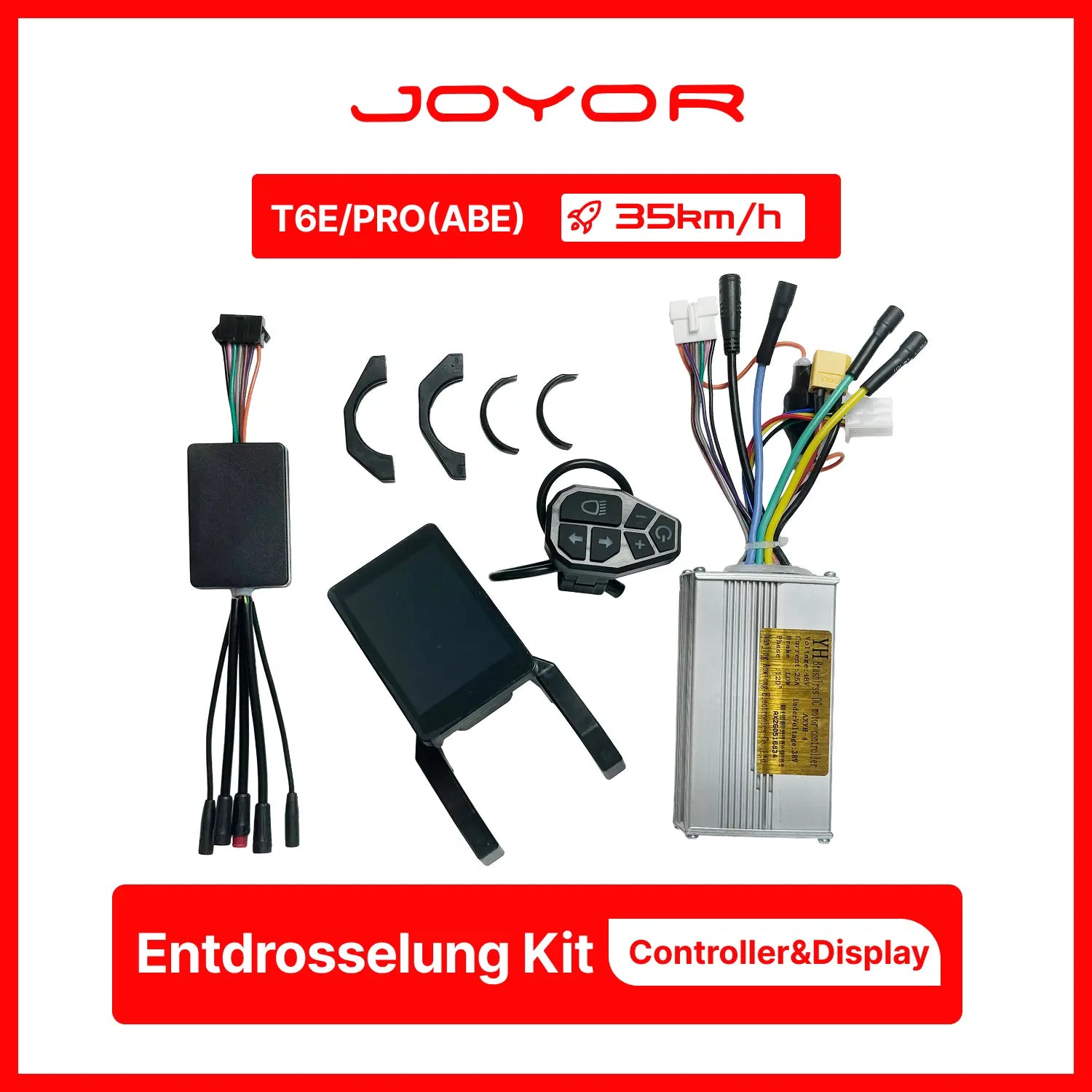 JOYOR T6E / T6E PRO (ABE) Speed Unlock Kit &ndash; Controller & Display for Higher Speed