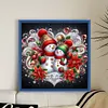 Christmas Snowman-14CT Stamped Cross Stitch 40*40cm/15.75*15.75in