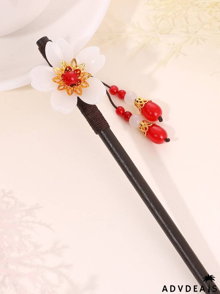 Flower Decor Hair Pin