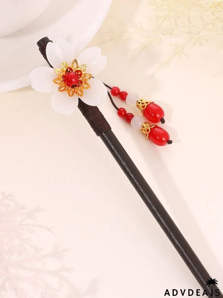 Flower Decor Hair Pin