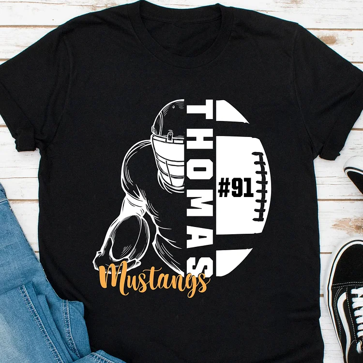 Personalized Kids Football Team Name T-Shirt|S49