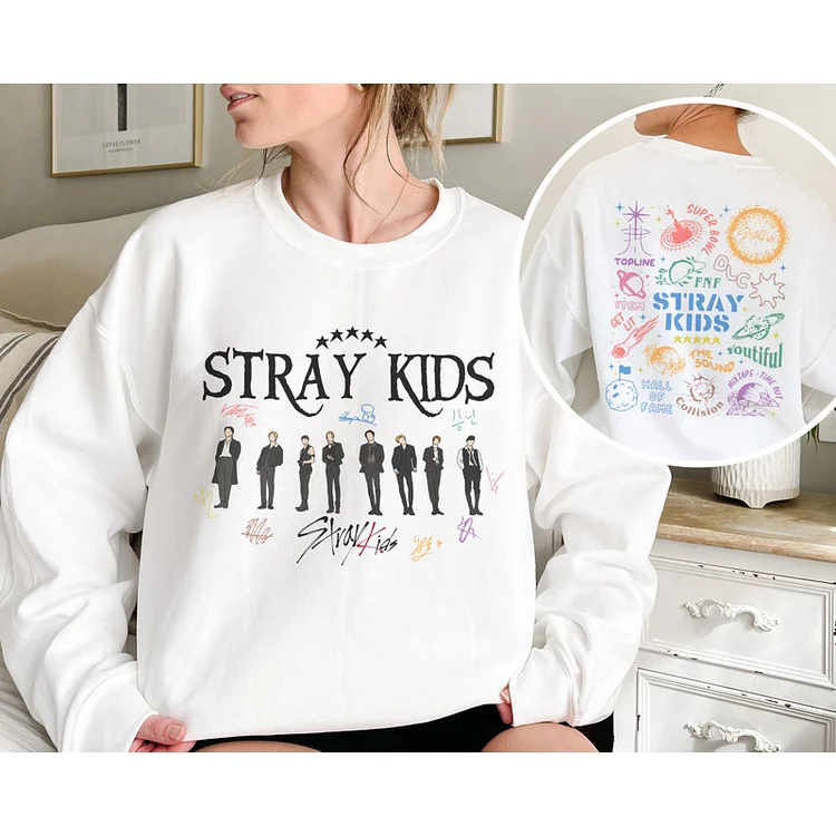 Stray Kids Album ★★★★★ 5-STAR Colorful Logo Sweatshirt