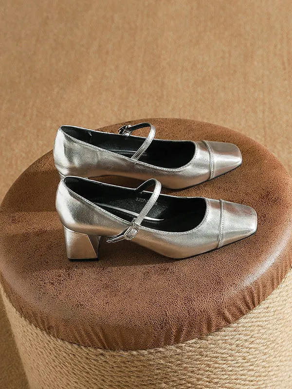 Split-Joint Mary Janes Pumps