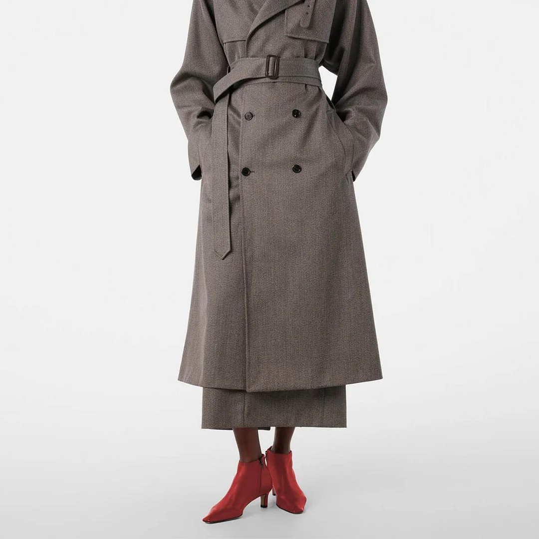 Red Square Toe Low Kitten Heel Ankle Fashion Boots for Women