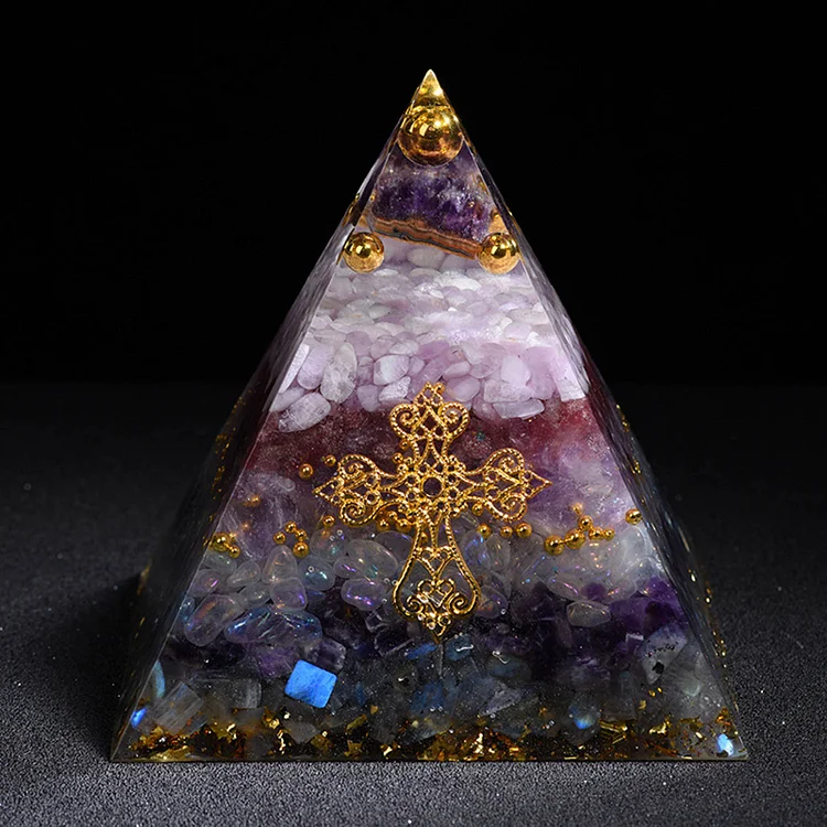 Crystal Pyramid Orgone Pyramid for Healing Meditation Reiki 6cm (9)