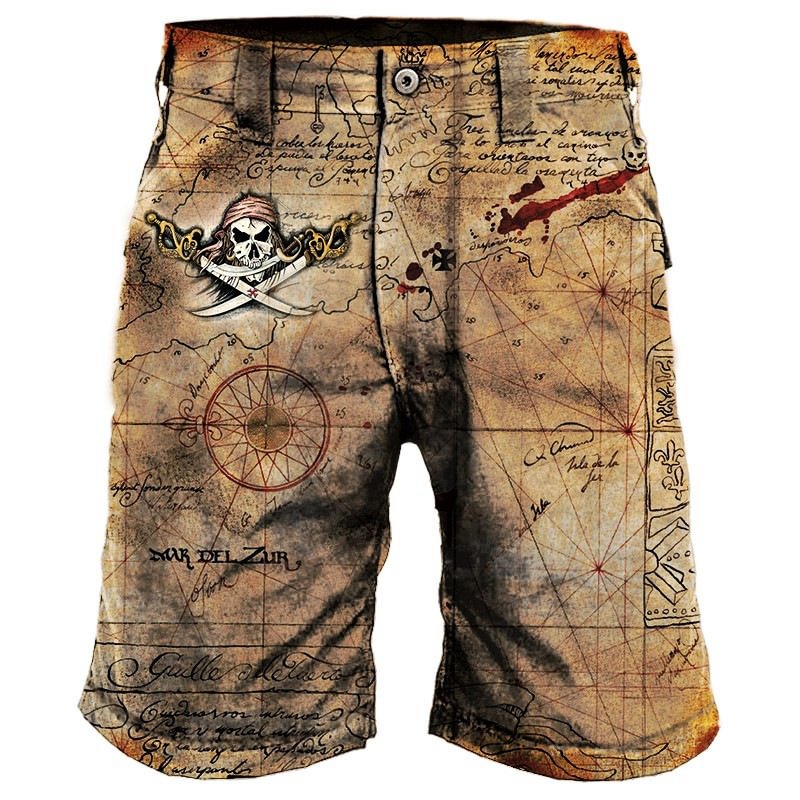 Men's Outdoor Workers' Full Shop Printed Pants