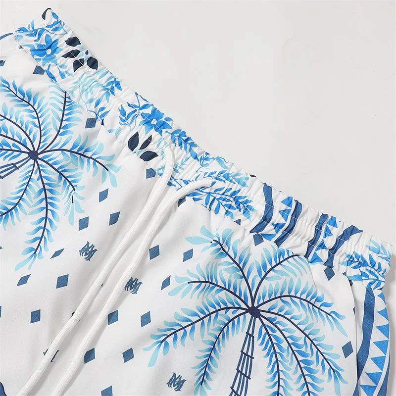 AMIRI 2023 new silk short-sleeved shirt