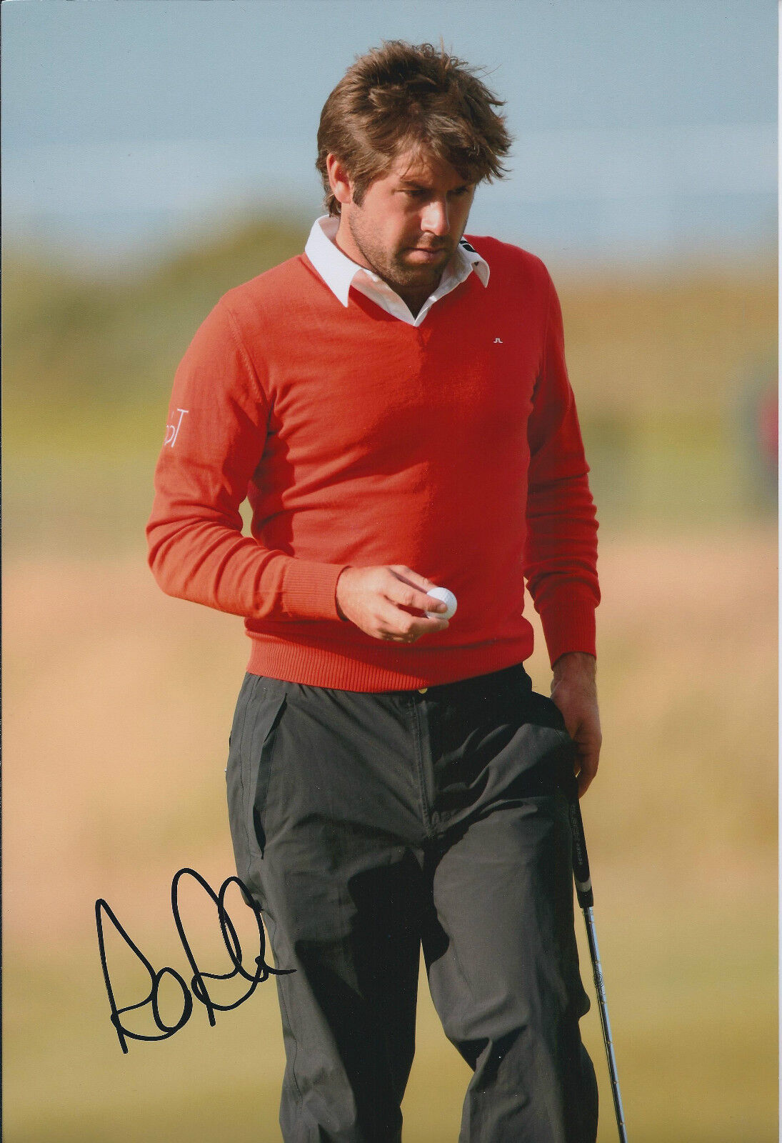 Robert Rock SIGNED Authentic Autograph 12x8 Photo Poster painting AFTAL COA GOLF Race to Dubai