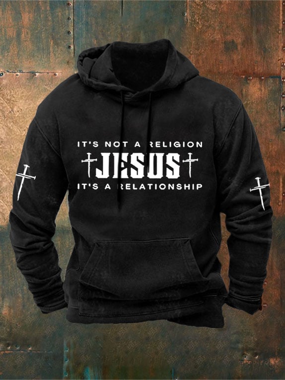 Men's Jesus Printed Hoodie