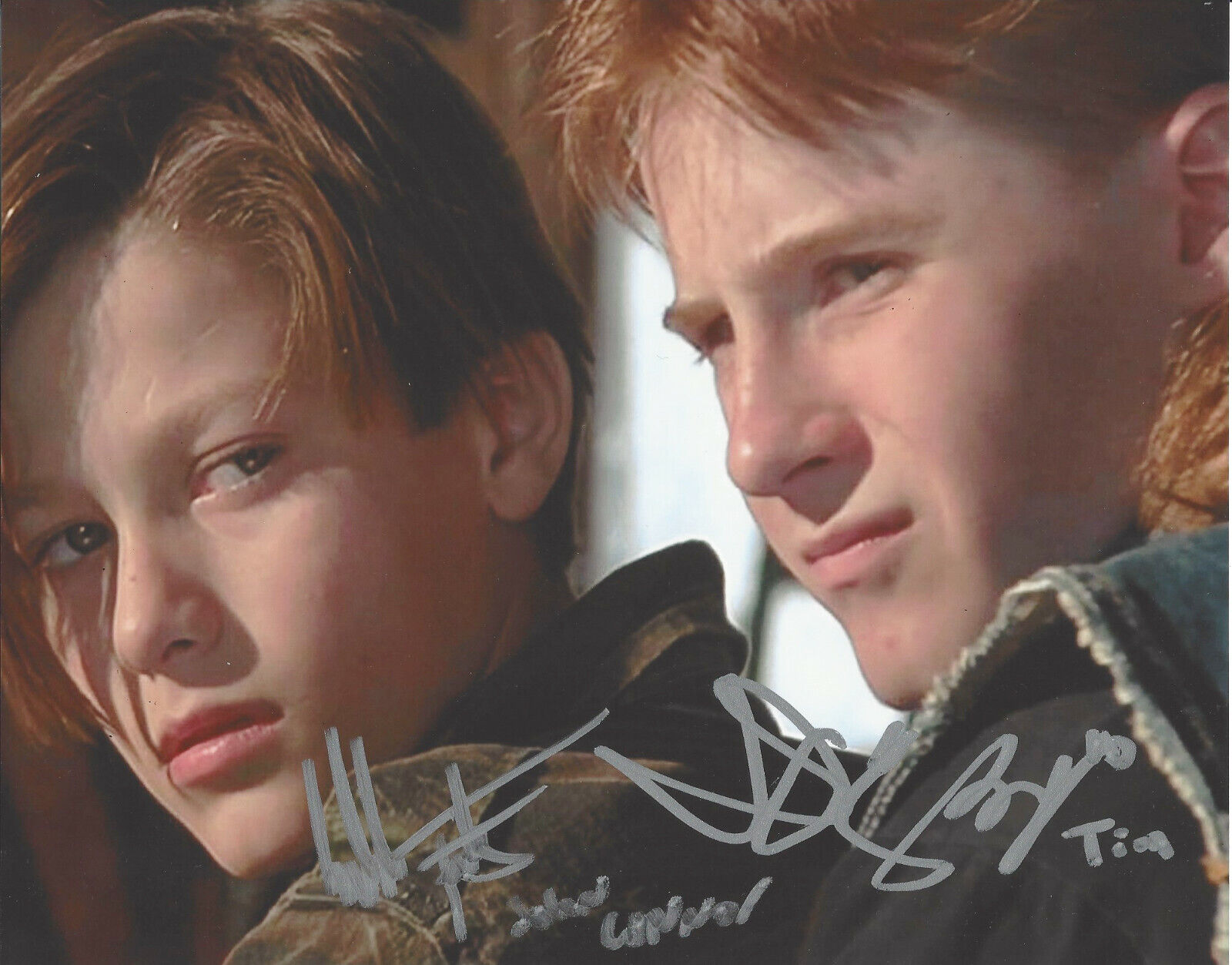 EDWARD FURLONG - DANNY COOKSEY SIGNED TERMINATOR 2: JUDGEMENT DAY 8X10 Photo Poster painting COA