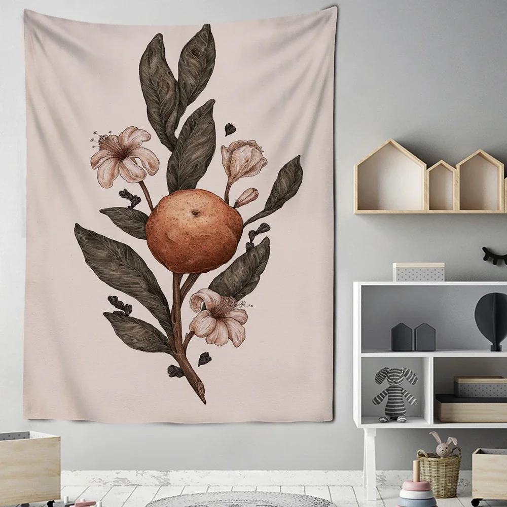 Nigikala Plants Tapestry Hanging Cloth Plants for Home Decoration Background Bedside Wall Blanket Fashion Tapestries