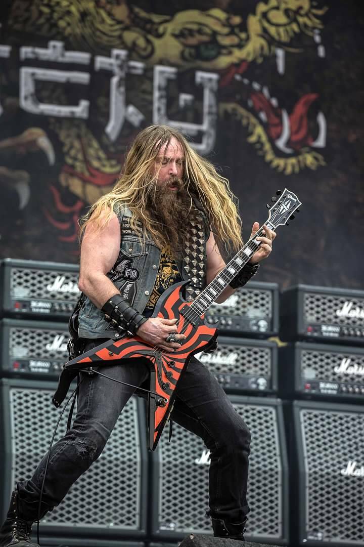 Zakk Wylde Ozzy Osbourne BLS 8x10 Photo Poster painting Black Label Society guitar BLS