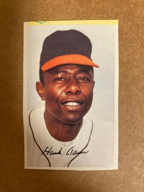 Hank Aaron 1969 MLB Photo Poster painting Stamp NM