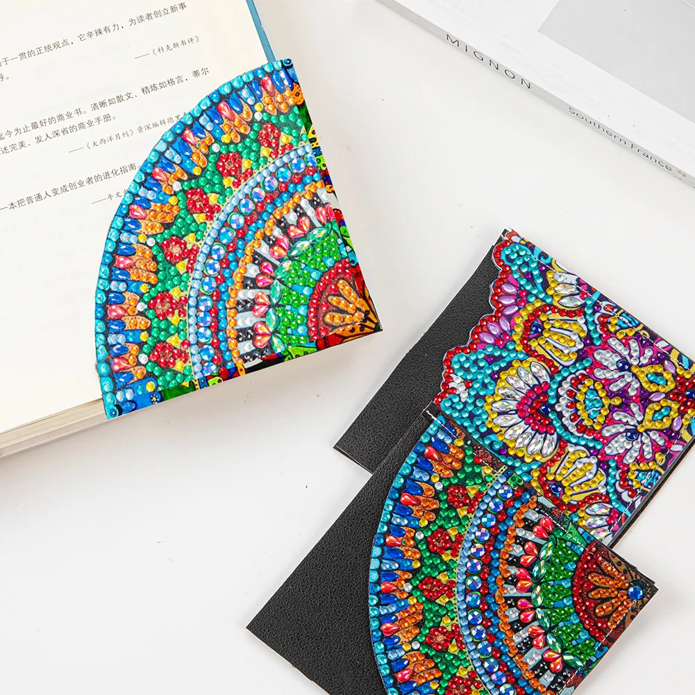 DIY Corner Bookmark Art Craft 5D Dot Drill Book Mark for Presents
