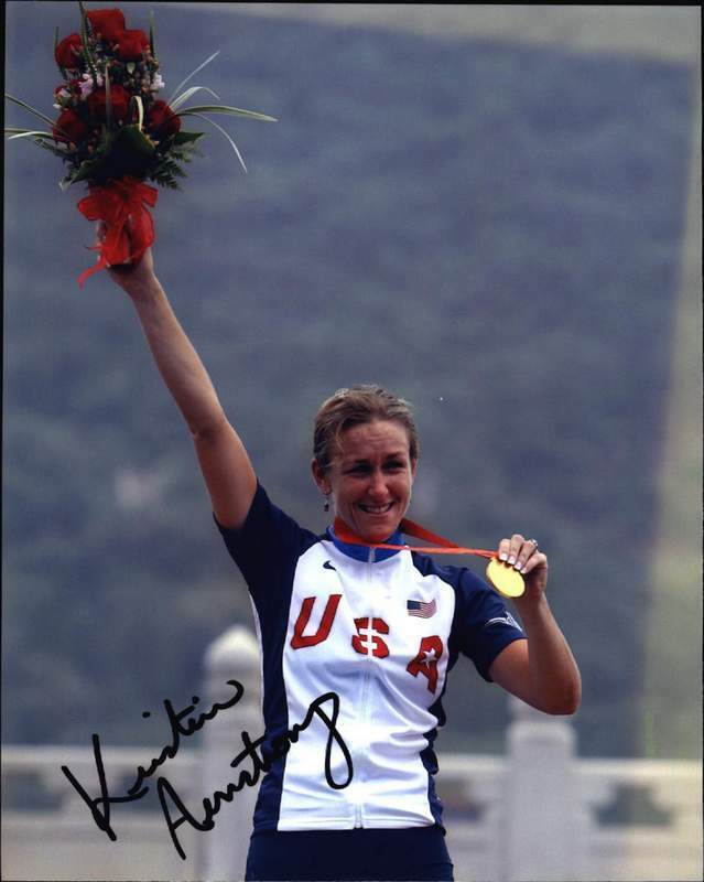 Kristin Armstrong authentic signed olympics 8x10 Photo Poster painting W/Cert Autographed 03