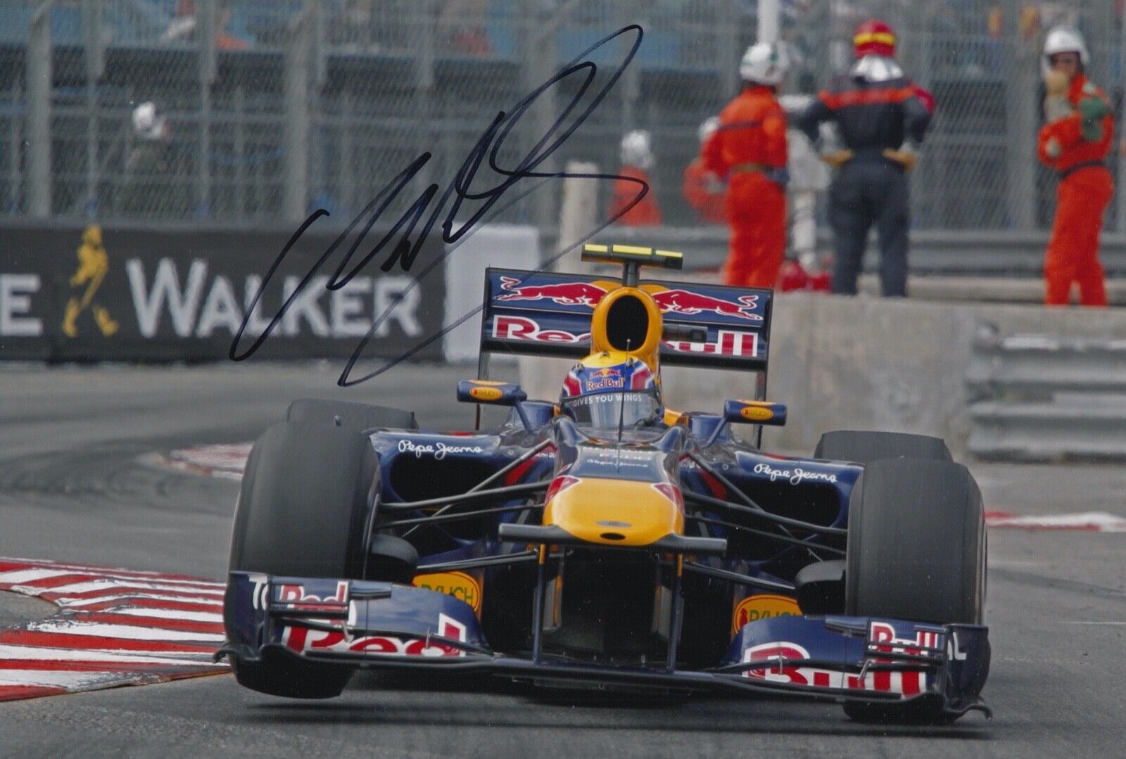 Mark Webber Hand Signed 12x8 Photo Poster painting F1 Autograph Red Bull Racing 2