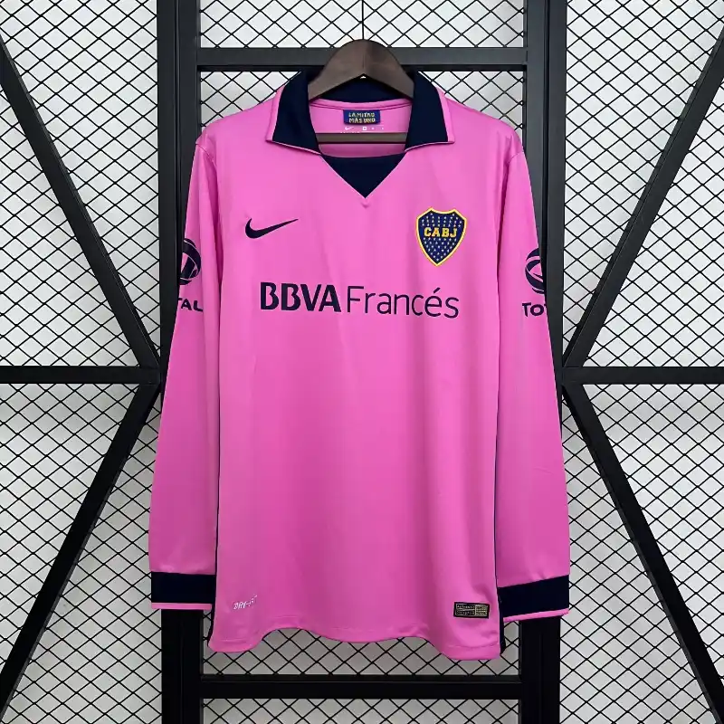 Retro 2013-14 Boca Juniors Long Sleeve Soccer Jersey Away