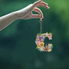 Alphabet Blumen doppelseitig - 5d DIY Handwerk Schlüsselanhänger