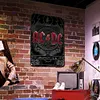 AC/DC - Panneaux en &eacute;tain m&eacute;tallique(20*30cm/30*40cm) - Musique