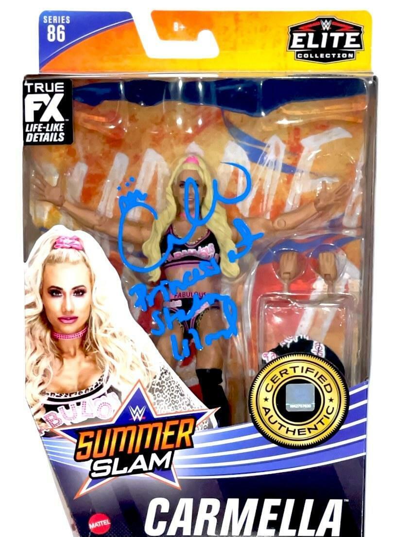 WWE CARMELLA HAND SIGNED AUTOGRAPHED ELITE 86 TOY WITH PICTURE PROOF AND COA 1