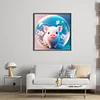 Crystal Ball Zodiac-Pig-11CT Stamped Cross Stitch 40*40cm/15.75*15.75in