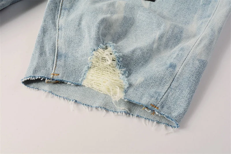 Purple Fashion Jeans 5069