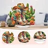 DIY Cowboy Boots And Cacti Diamond painting ornaments(Single-Sided)