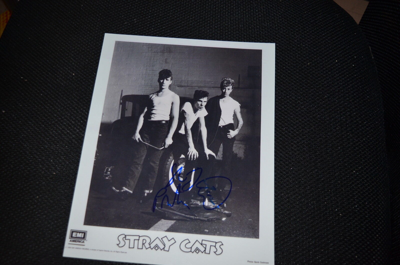 SLIM JIM PHANTOM signed autograph In Person 8x10 (20x25cm) STRAY CATS