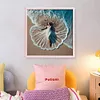 Beach Dress Girl-11CT Stamped Cross Stitch 45*45cm/17.72*17.72in