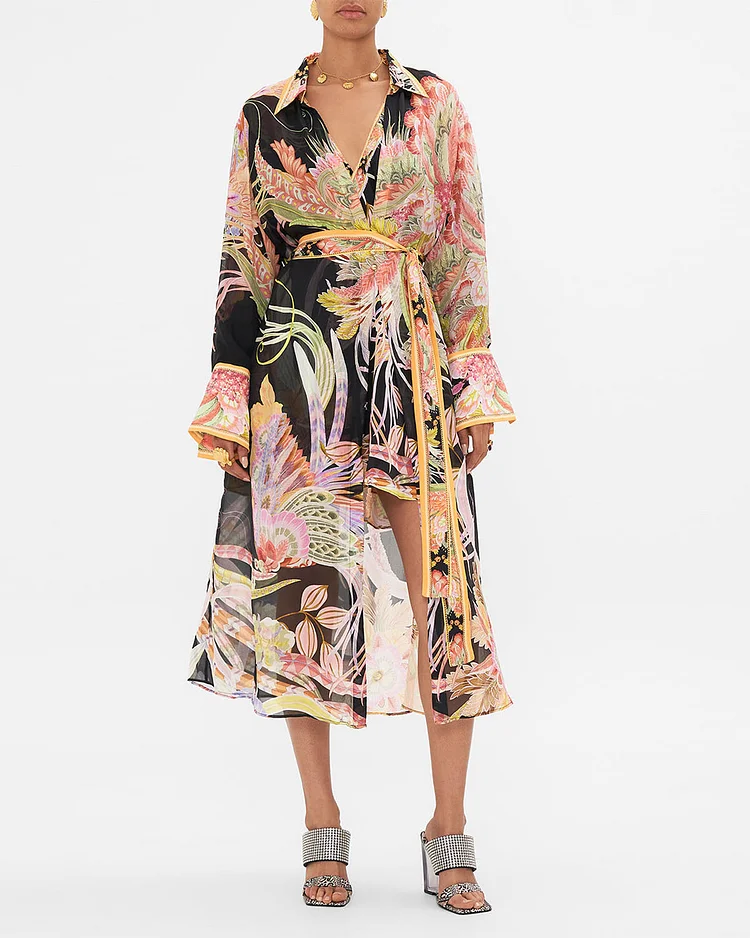 Layer With Collar shirt dress